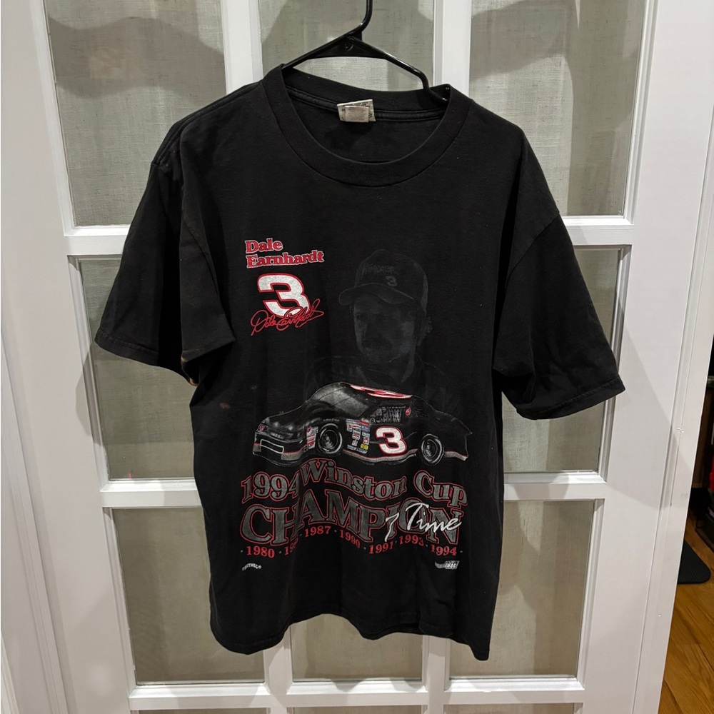 Dale Earnhardt #3 Winston Cup Champion Black Racing Tee